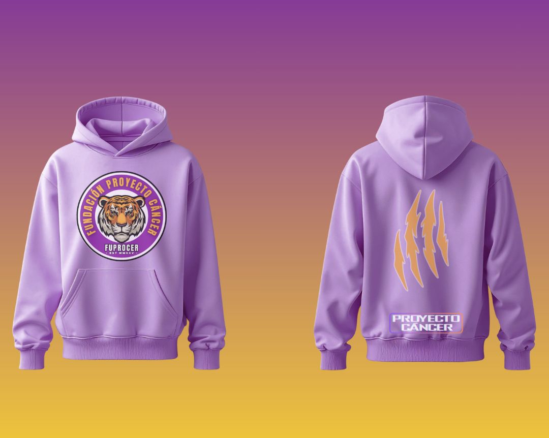 Hoodie FUPROCER GARRAS Purpura