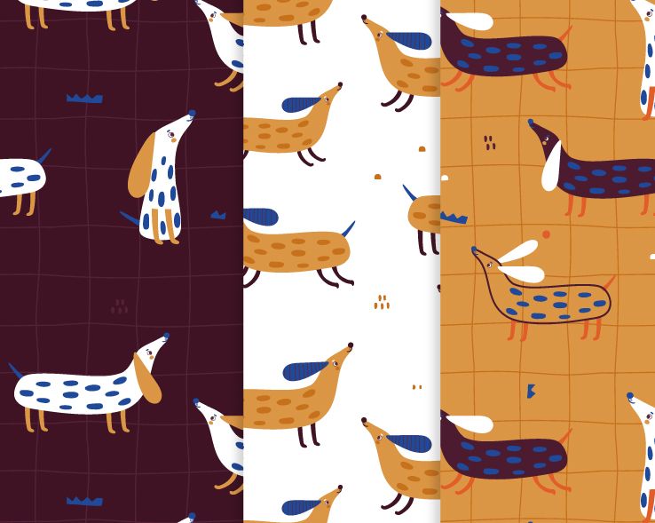 Cute dachshund collection