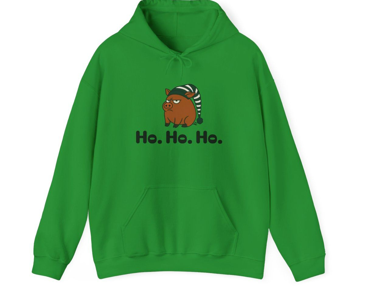 Grumpy Old Brown Pig Hoodie