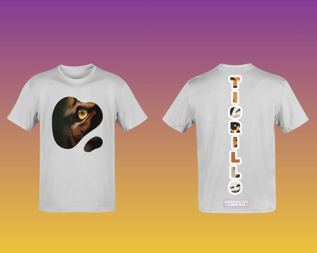 Camiseta Ojo de Tigre Blanco
