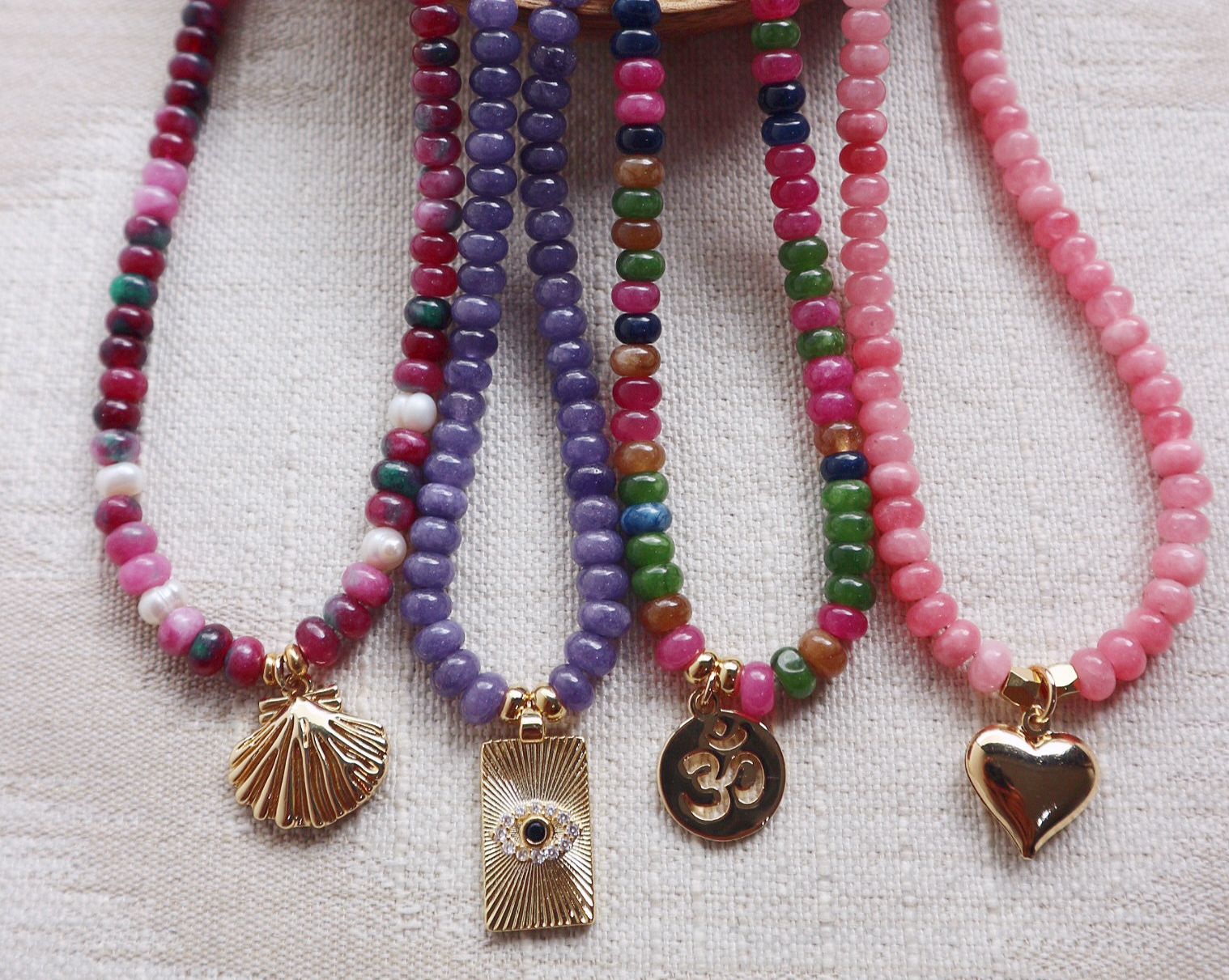 Collares de Ágatas variadas