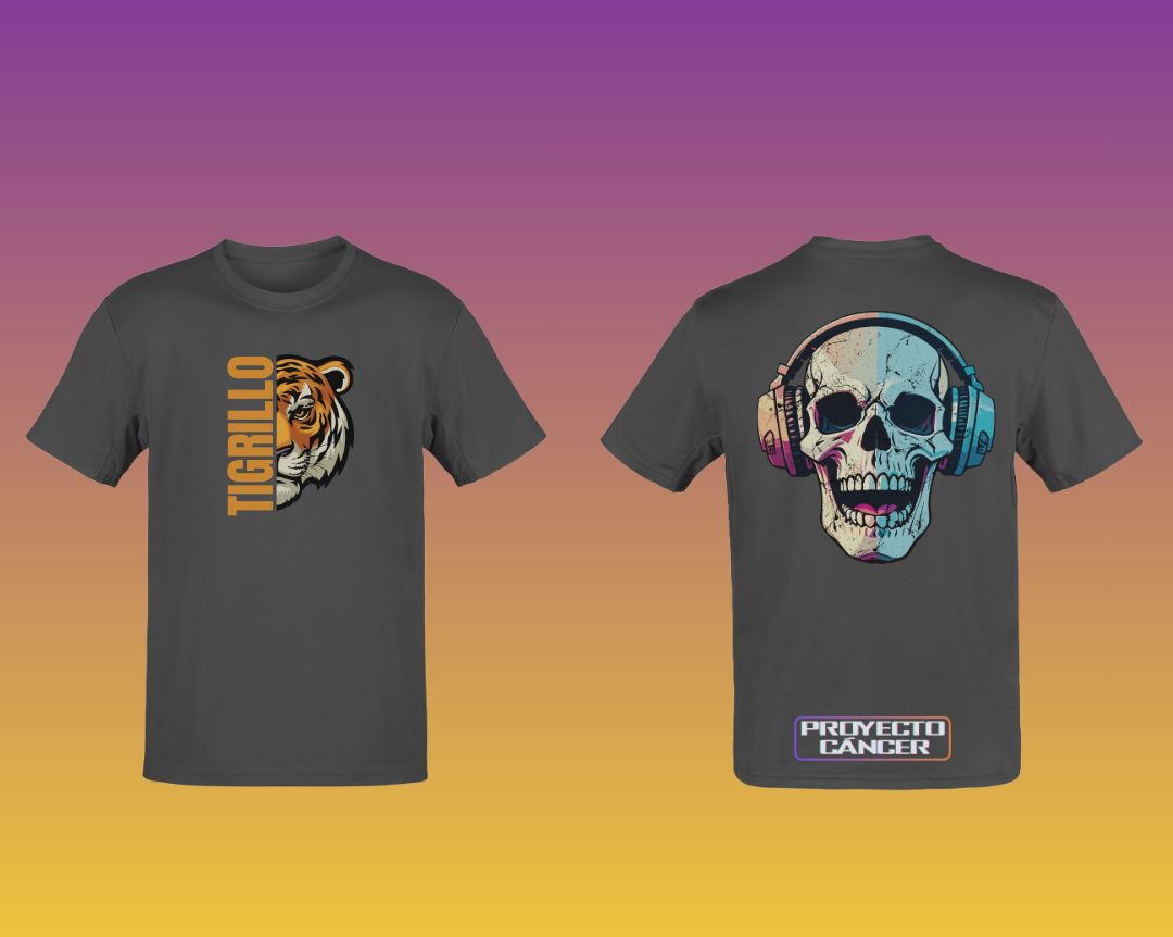 Camiseta Tigrillo Calavera Neg