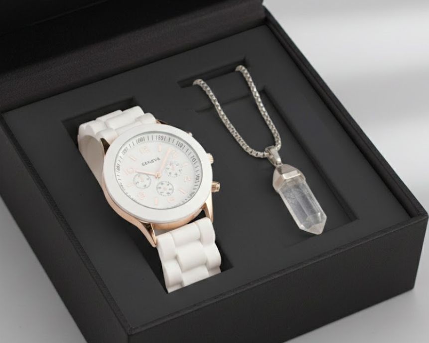 Reloj Set Dama Cristal