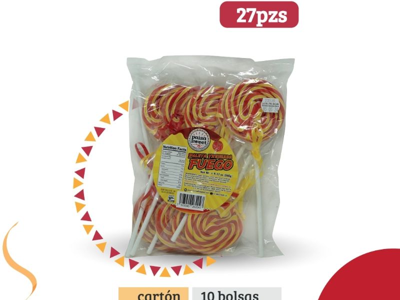 PALETA FUEGO TRENZADA