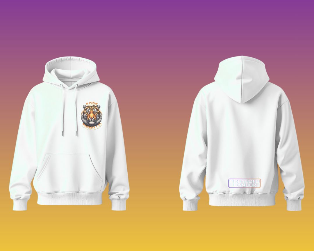 Hoodie Tigrillo 2025 Blanco