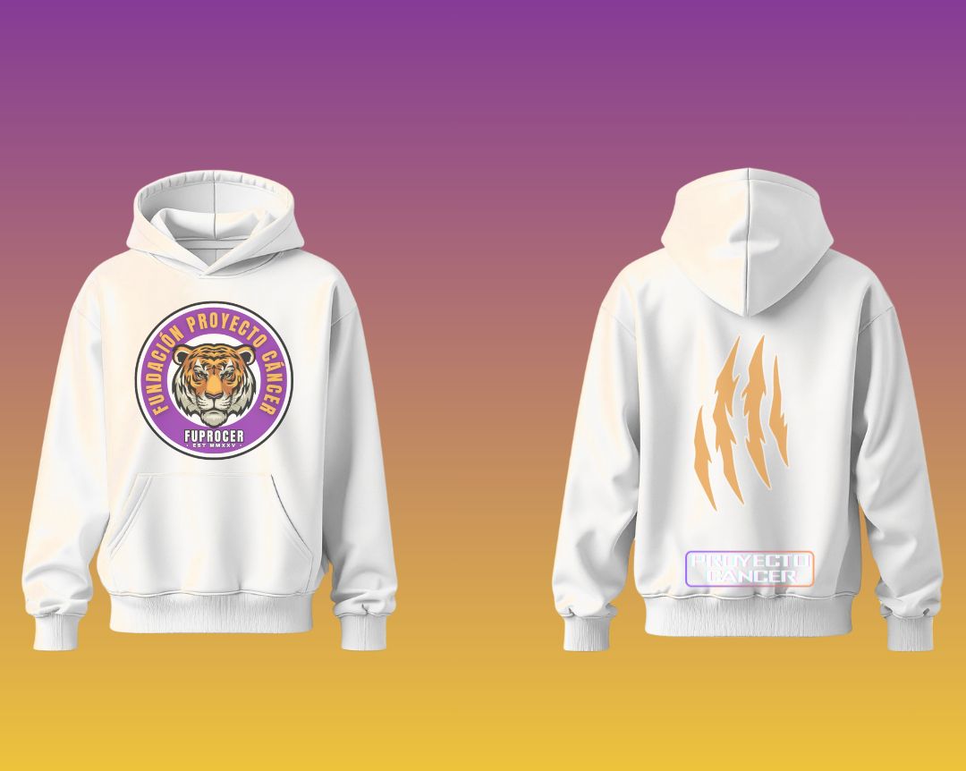 Hoodie FUPROCER GARRAS Blanco